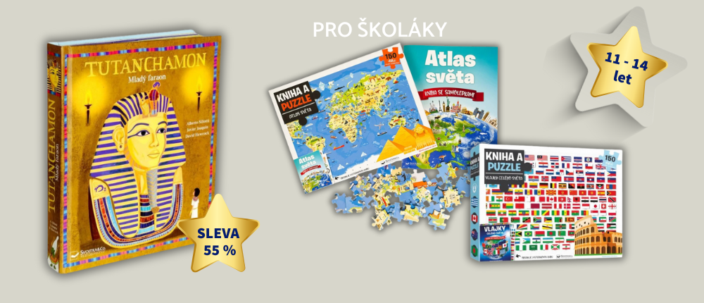 Pro školáky - Tutanchamon a knihy s puzzle